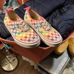 Kids rainbow vans